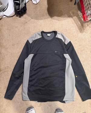 Vintage Y2K Nike Sphere Dry Colorblock Long Sleeve Workout Shirt XL